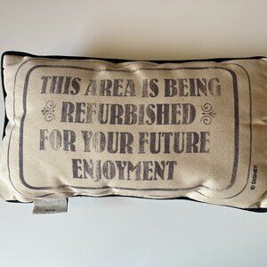 DISNEY Reversible Pillow Disneyland "Pardon Our Pixie Dust"